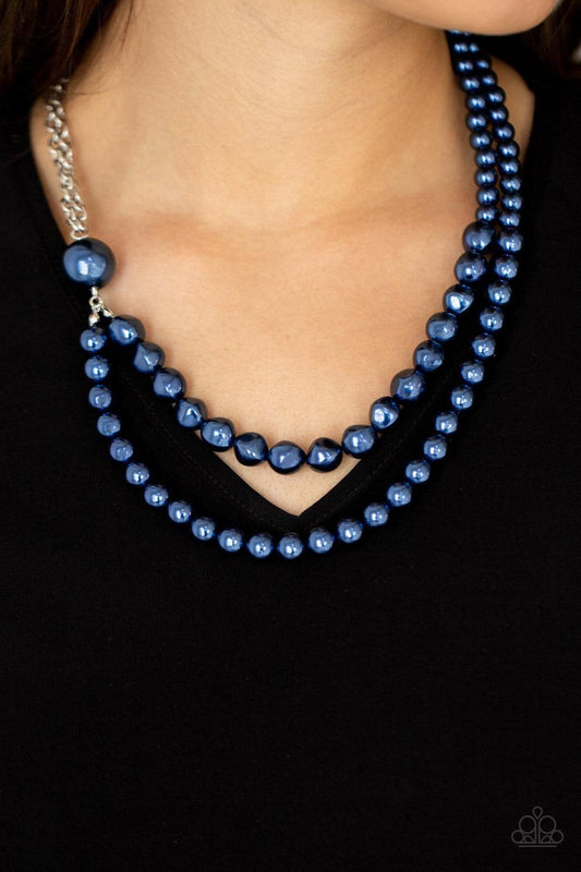Paparazzi Accessories - Remarkable Radiance - Blue Pearl Necklace - Bling by JessieK