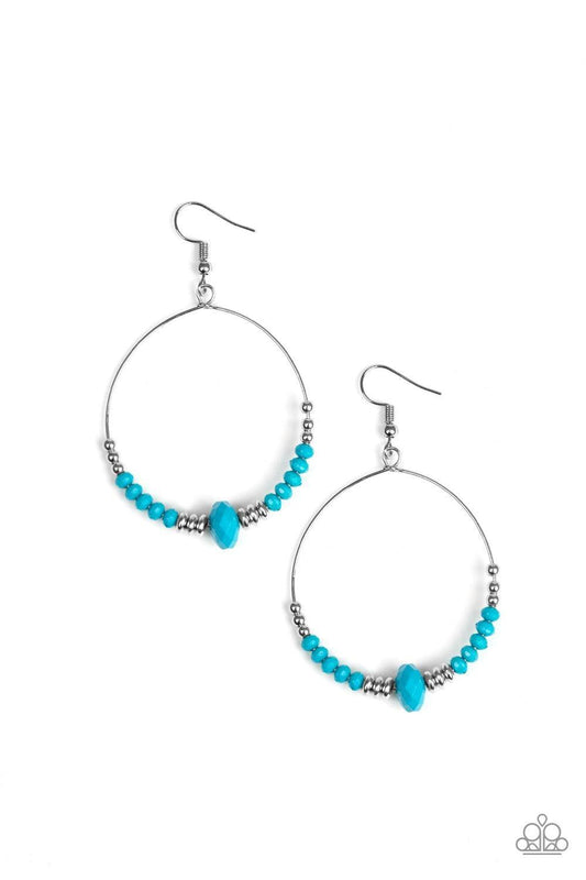 Paparazzi Accessories - Retro Rural - Blue Earrings - Bling by JessieK