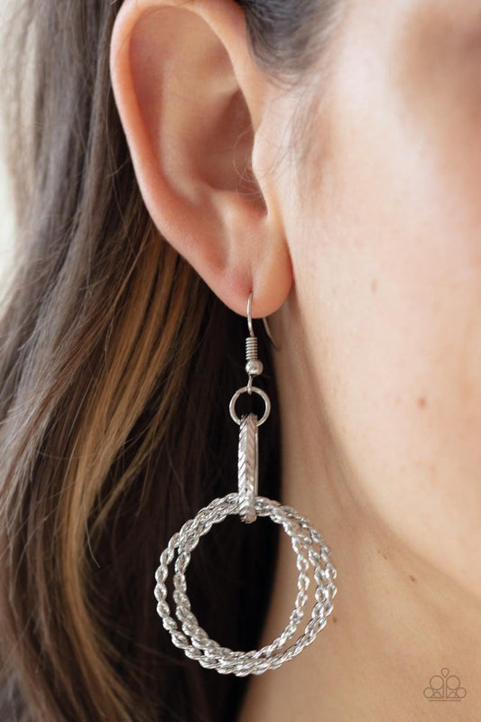 Paparazzi Accessories - Ringed In Radiance - Silver Necklace - Bling by JessieK