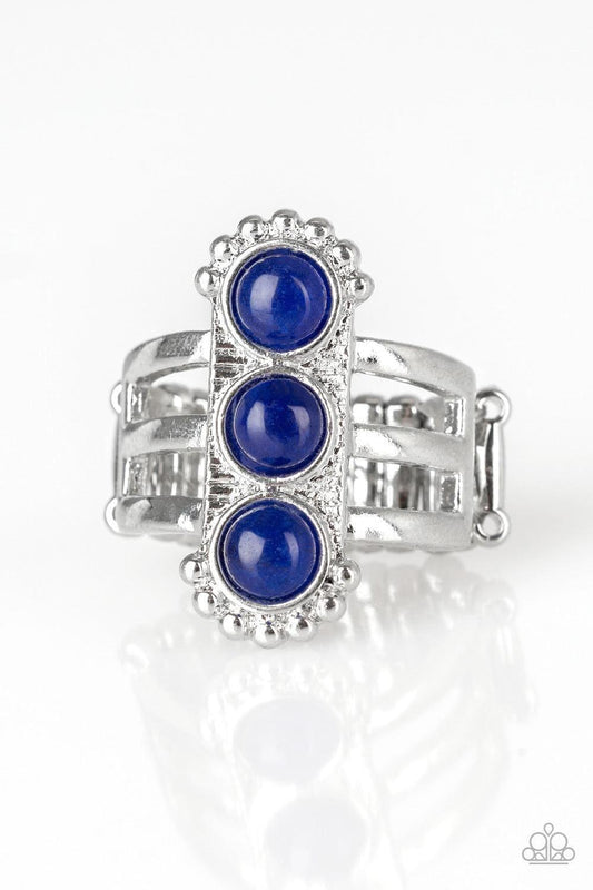 Paparazzi Accessories - Rio Trio - Blue Ring - Bling by JessieK