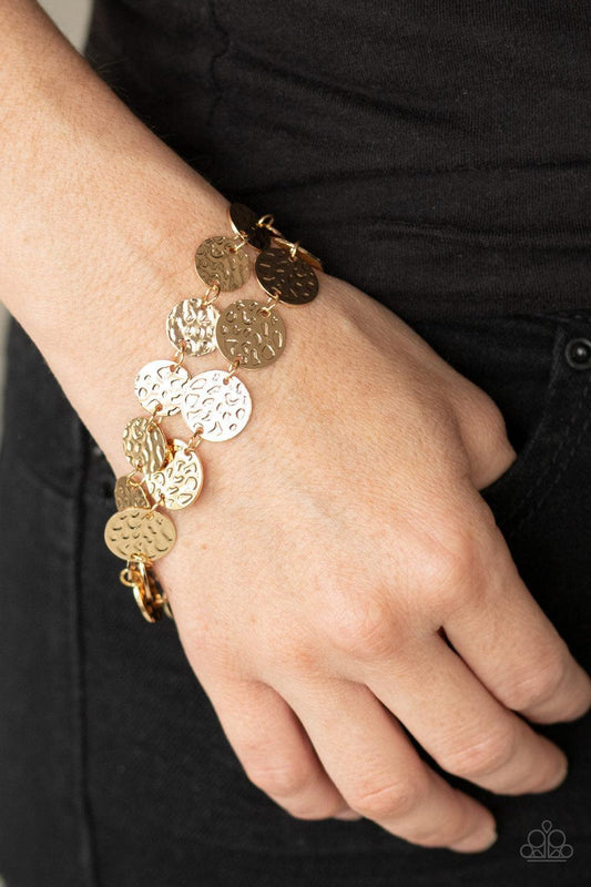 Paparazzi Accessories - Rooted To The Spotlight - Gold Bracelet - Bling by JessieK