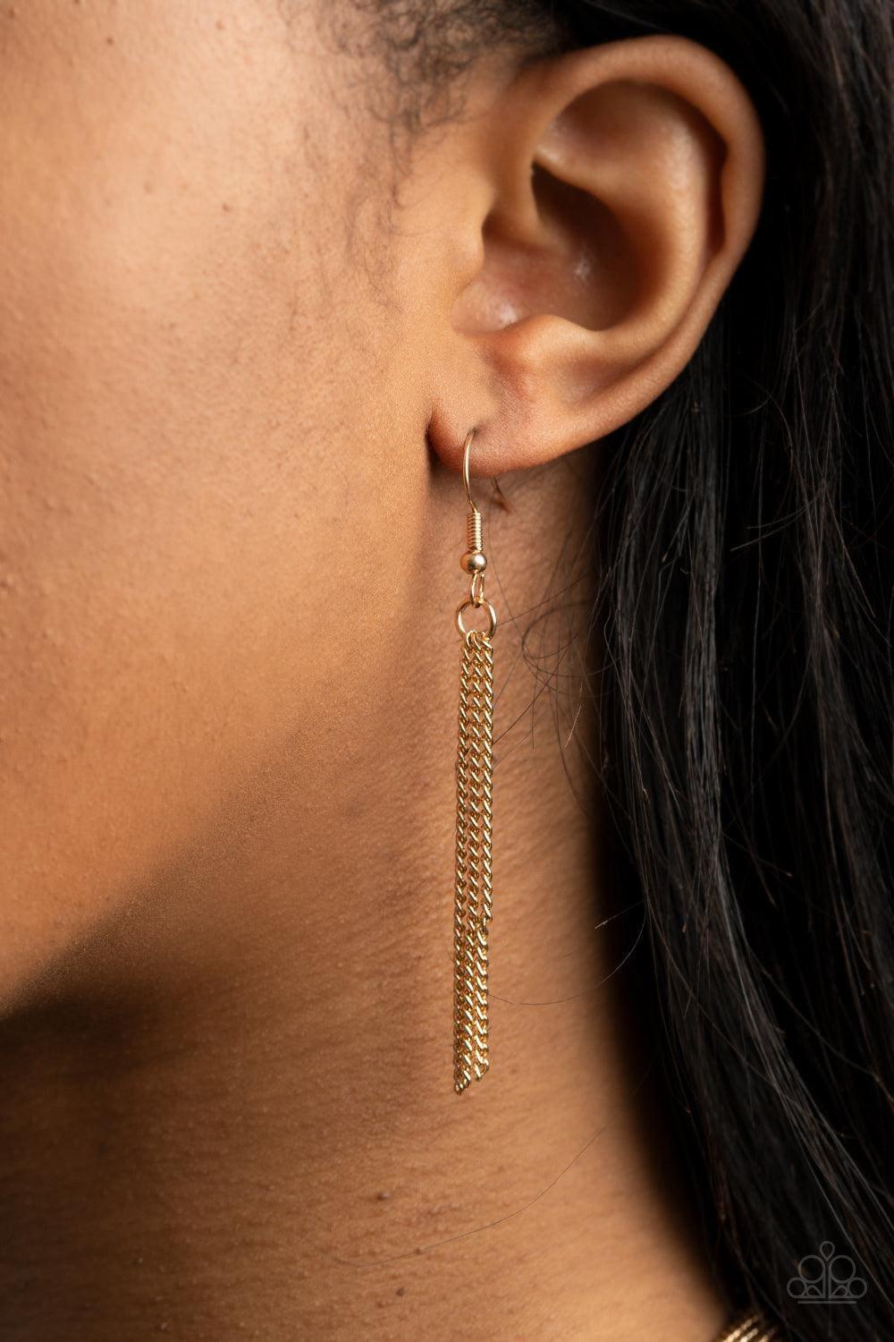 Paparazzi Accessories - Save Your Tiers - Gold Necklace - Bling by JessieK