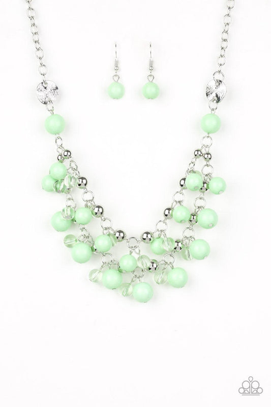 Paparazzi Accessories - Seaside Soiree - Green Necklace - Bling by JessieK