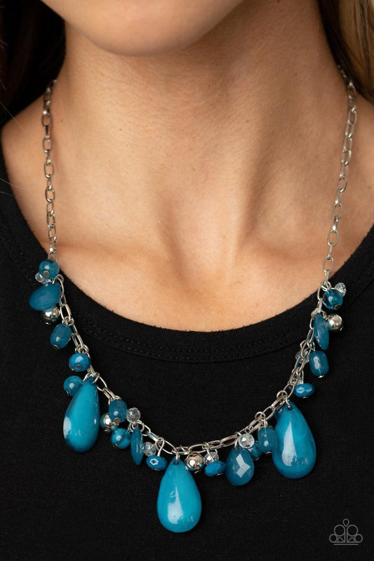 Paparazzi Accessories - Seaside Solstice - Blue Necklace - Bling by JessieK
