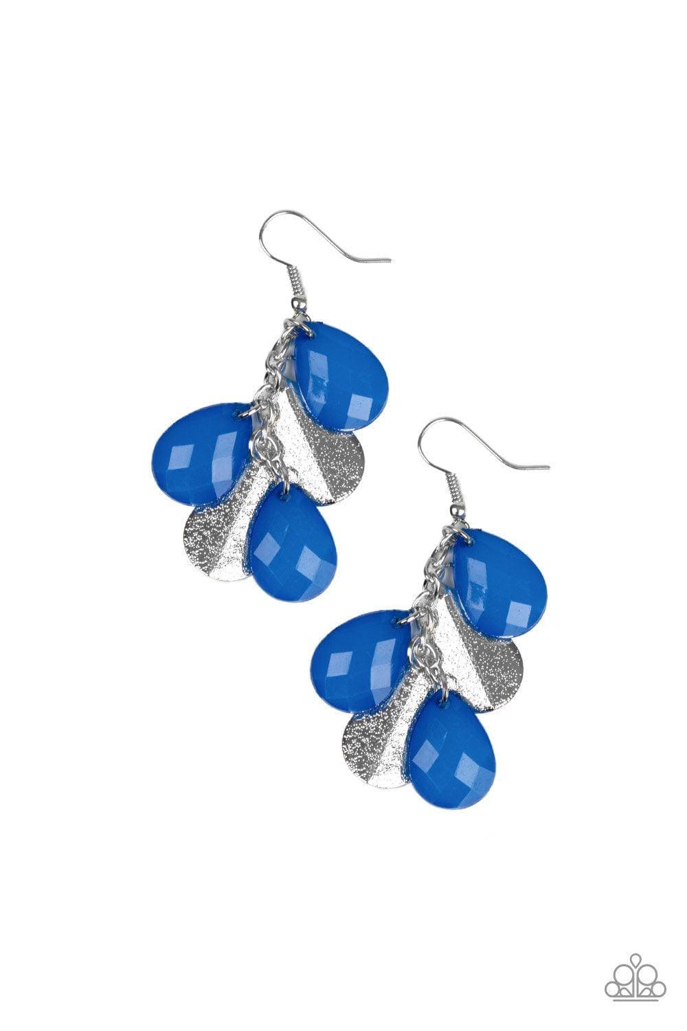 Paparazzi Accessories - Seaside Stunner - Blue Earrings - Bling by JessieK