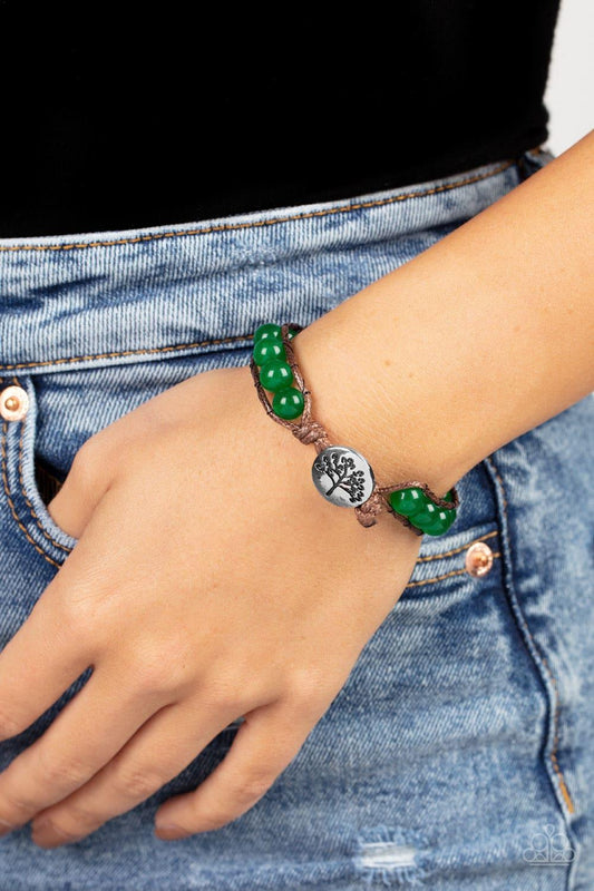 Paparazzi Accessories - Seasonal Bounty - Green Urban Bracelet - Bling by JessieK