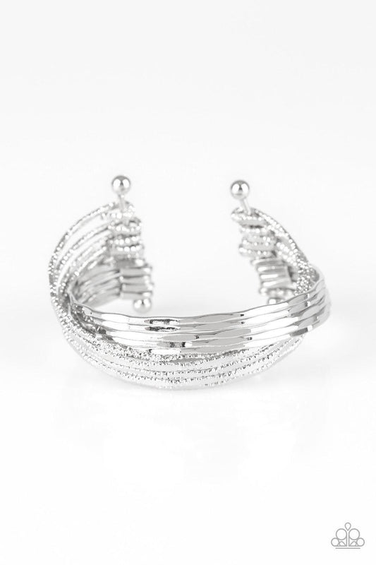 Paparazzi Accessories - See a Pattern? - Silver Bracelet - Bling by JessieK