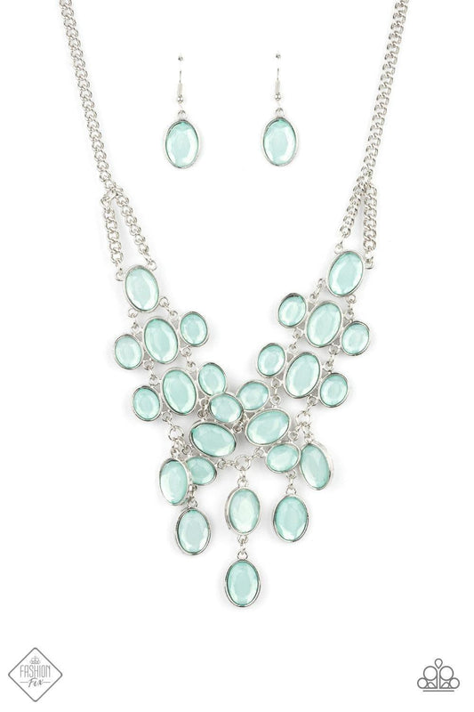 Paparazzi Accessories - Serene Gleam - Blue Necklace - Bling by JessieK