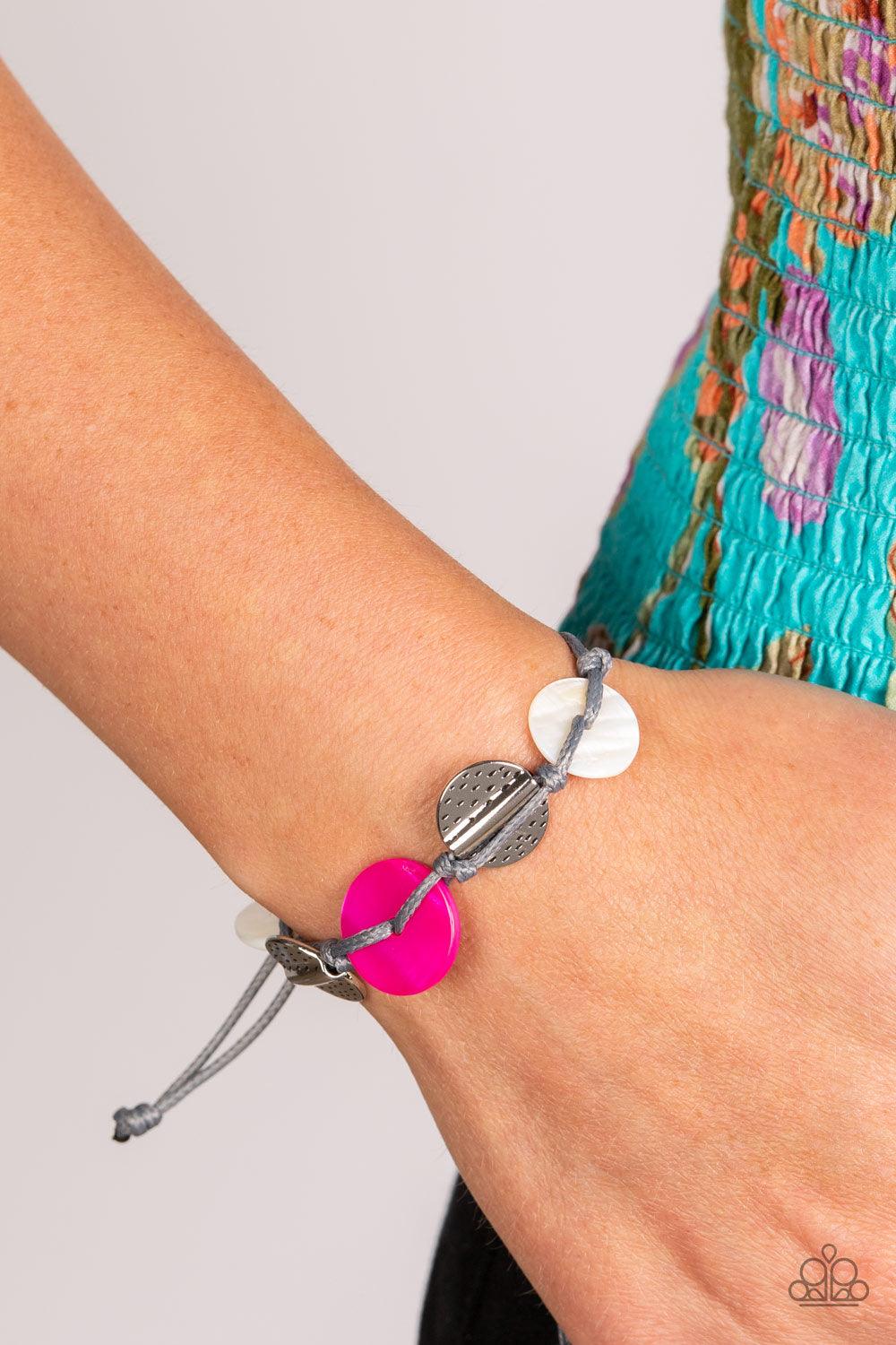 Paparazzi Accessories - Shore Up - Pink Bracelet - Bling by JessieK