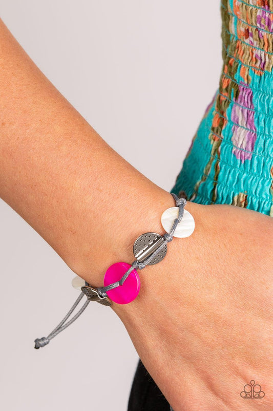 Paparazzi Accessories - Shore Up - Pink Bracelet - Bling by JessieK