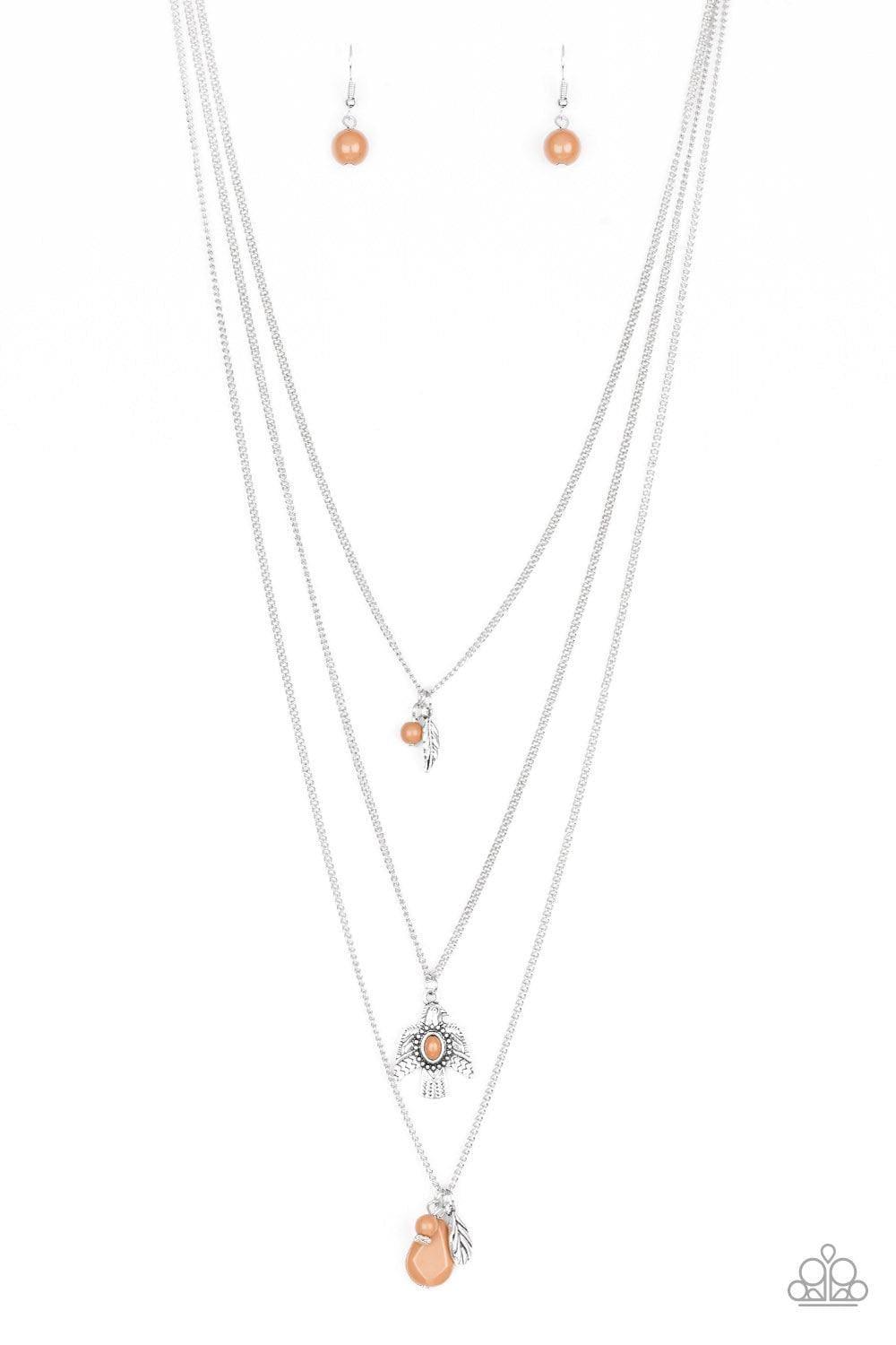 Paparazzi Accessories - Soar With The Eagles - Brown Necklace - Bling by JessieK