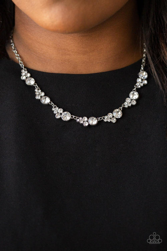 Paparazzi Accessories - Social Luster - White Necklace - Bling by JessieK