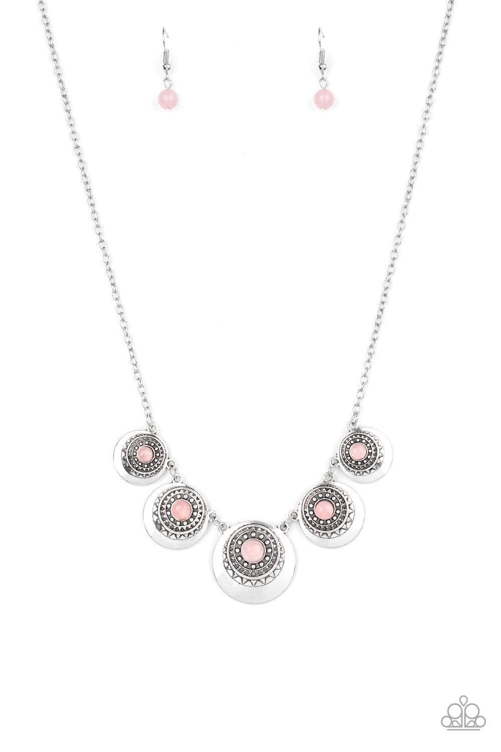 Paparazzi Accessories - Solar Beam - Pink Necklace - Bling by JessieK