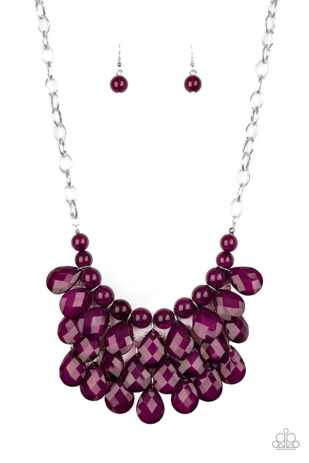 Paparazzi Accessories - Sorry To Burst Your Bubble - Purple Necklace - Bling by JessieK
