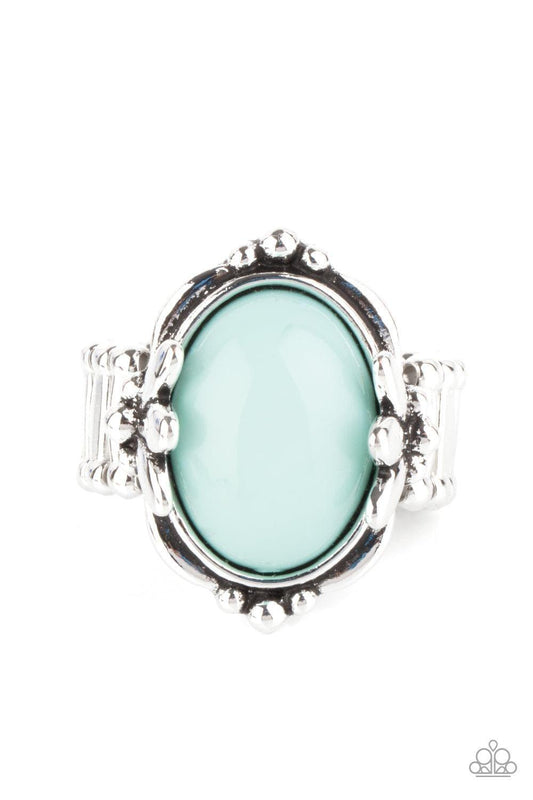 Paparazzi Accessories - Springtime Splendor - Blue Ring - Bling by JessieK