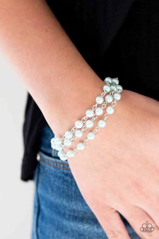 Paparazzi Accessories - Stage Name - Blue Bracelet - Bling by JessieK