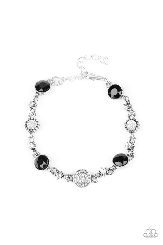 Paparazzi Accessories - Stargazing Sparkle - Black Bracelet - Bling by JessieK
