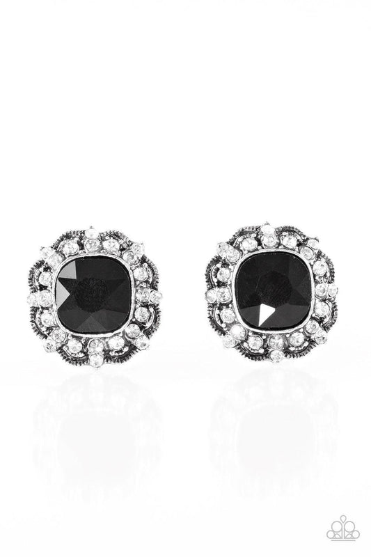 Paparazzi Accessories - Starry Starlet - Black Earrings - Bling by JessieK