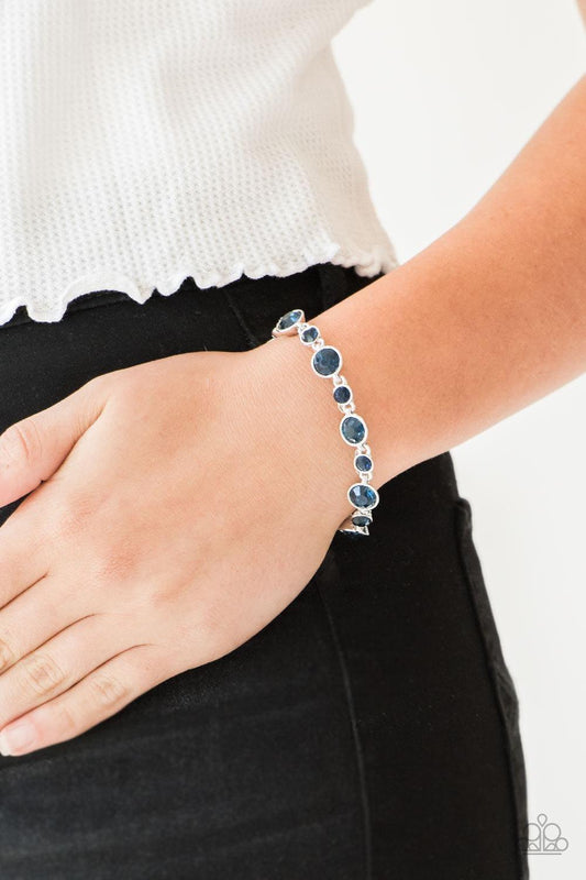 Paparazzi Accessories - Starstruck Sparkle - Blue Bracelet - Bling by JessieK