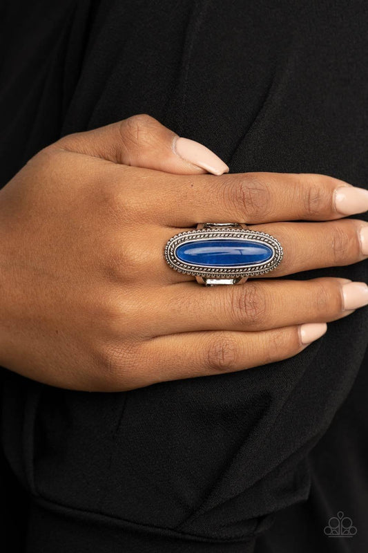 Paparazzi Accessories - Stone Healer - Blue Ring - Bling by JessieK