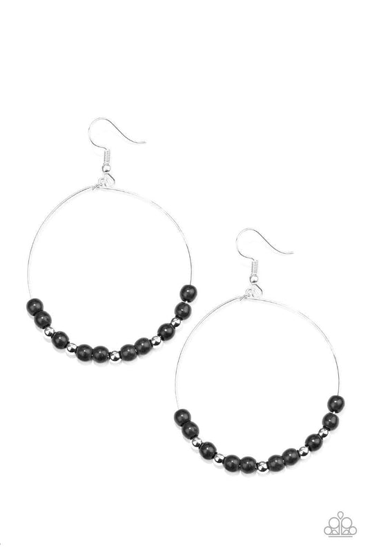 Paparazzi Accessories - Stone Spa - Black Earrings - Bling by JessieK