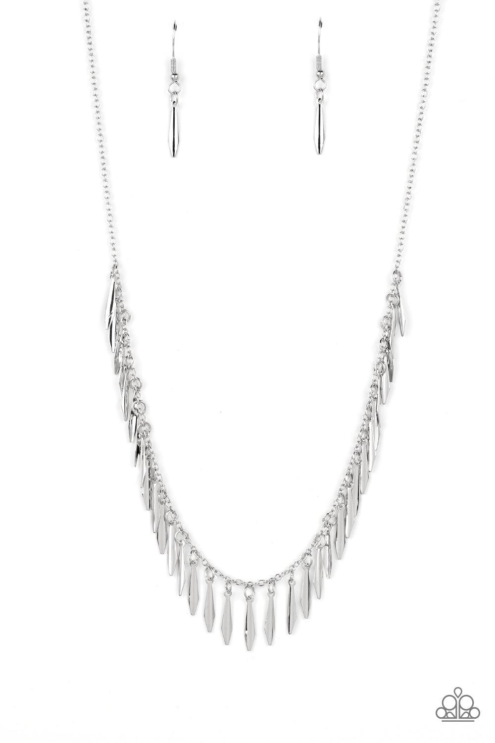 Paparazzi Accessories - Striking Sheen - Silver Necklace - Bling by JessieK