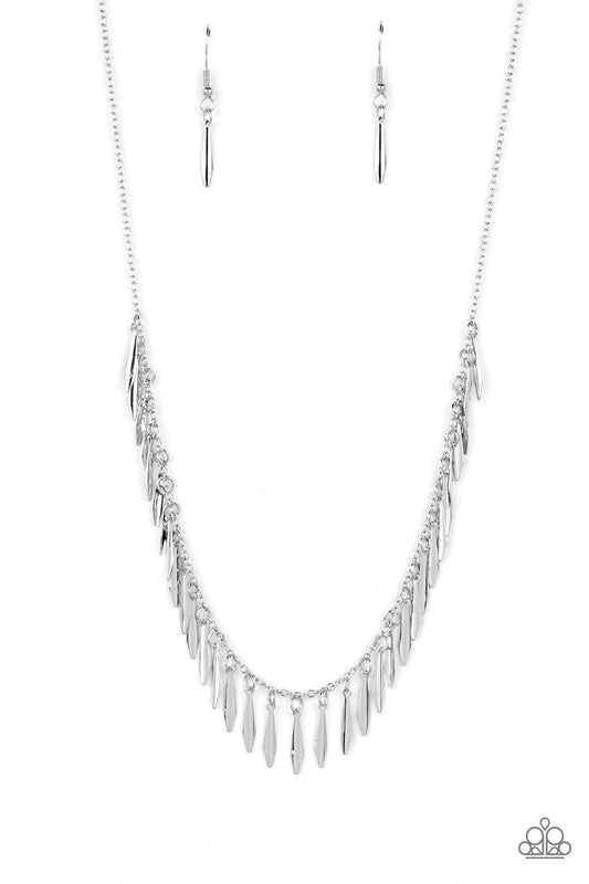 Paparazzi Accessories - Striking Sheen - Silver Necklace - Bling by JessieK