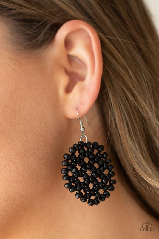 Paparazzi Accessories - Summer Escapade - Black Earrings - Bling by JessieK