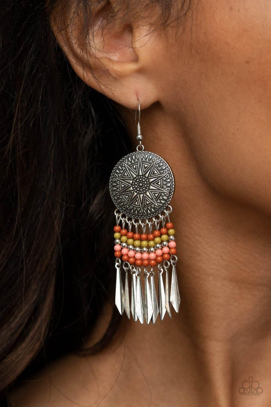 Paparazzi Accessories - Sun Warrior - Multicolor Earrings - Bling by JessieK