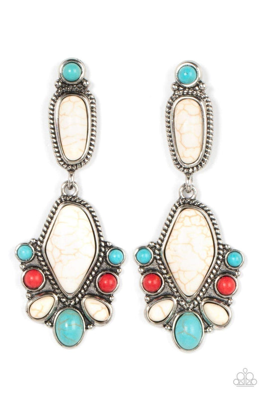 Paparazzi Accessories - Terrestrial Talisman - Multicolor Earrings - Bling by JessieK
