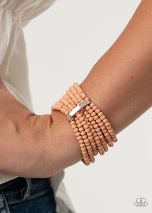 Paparazzi Accessories - Thank Me Layer - Peach Bracelet - Bling by JessieK