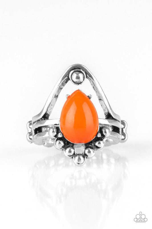 Paparazzi Accessories - The Bold And The Bead-iful - Orange Ring - Bling by JessieK