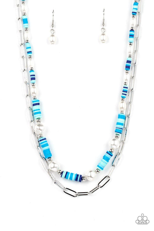 Paparazzi Accessories - Tidal Trendsetter - Blue Necklace - Bling by JessieK