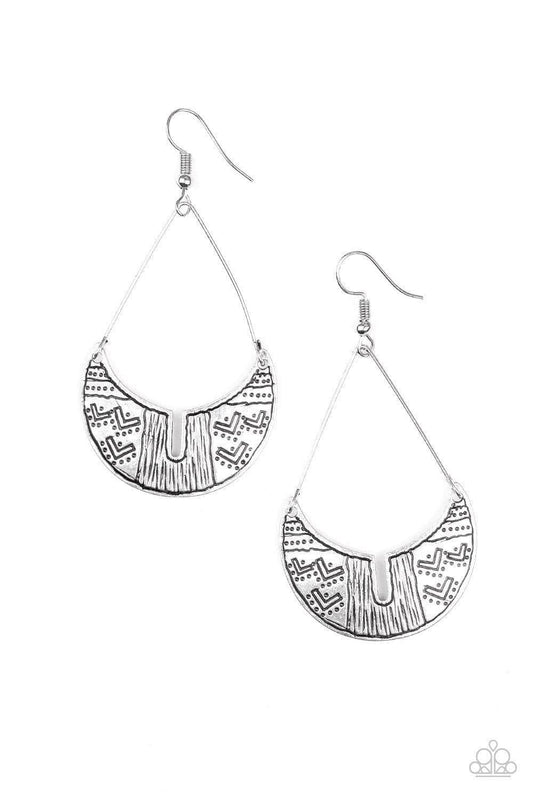 Paparazzi Accessories - Trading Post Trending - Silver Earrings - Bling by JessieK