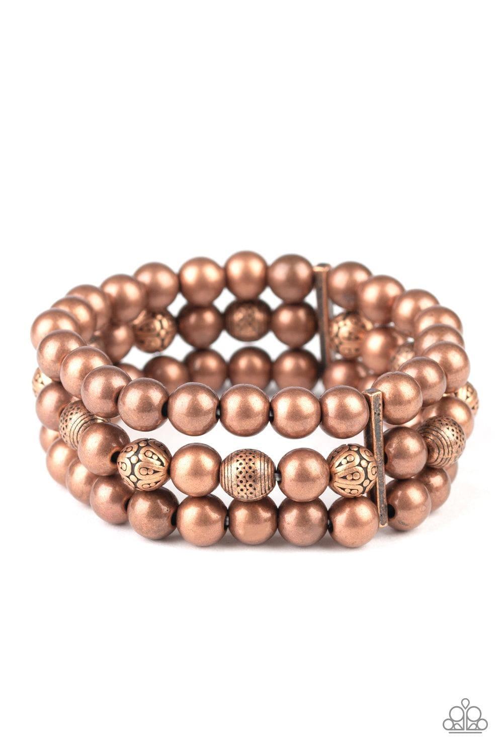Paparazzi Accessories - Trail Treasure - Copper Bracelet - Bling by JessieK