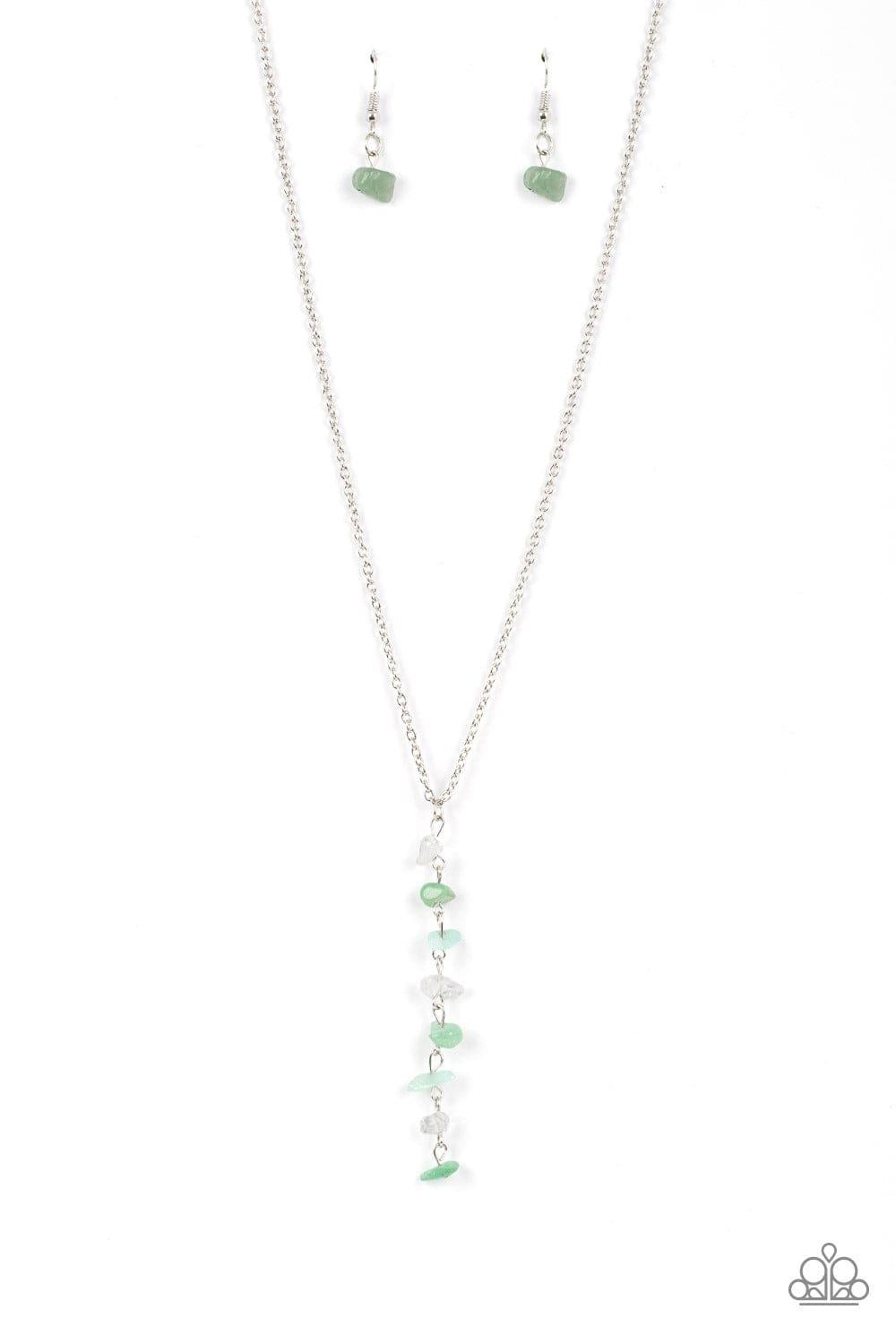 Paparazzi Accessories - Tranquil Tidings - Green Necklace - Bling by JessieK
