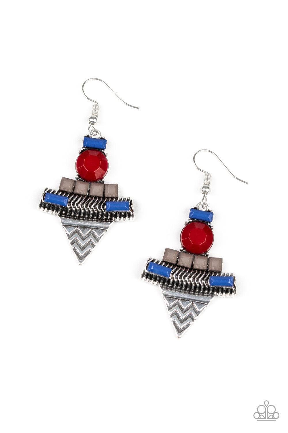 Paparazzi Accessories - Tribal Terrain - Multicolor Earrings - Bling by JessieK