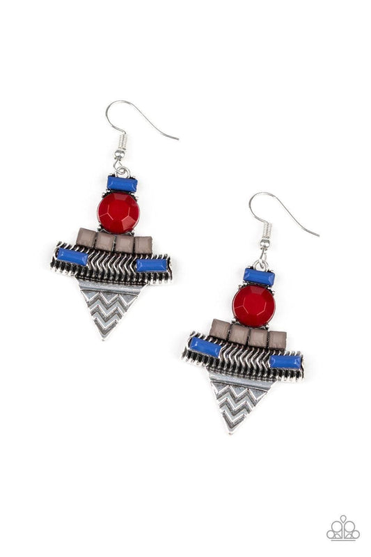 Paparazzi Accessories - Tribal Terrain - Multicolor Earrings - Bling by JessieK