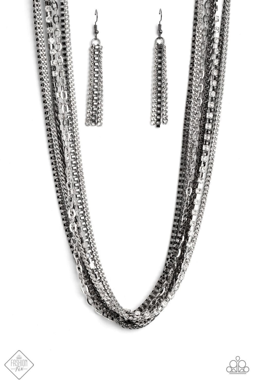 Paparazzi Accessories - Troublemaker Trove - Black Necklace - Bling by JessieK