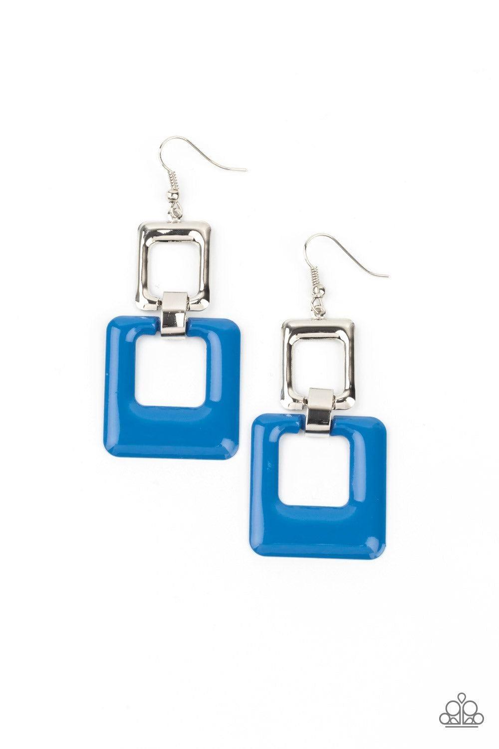 Paparazzi Accessories - Twice As Nice - Blue Earrings - Bling by JessieK
