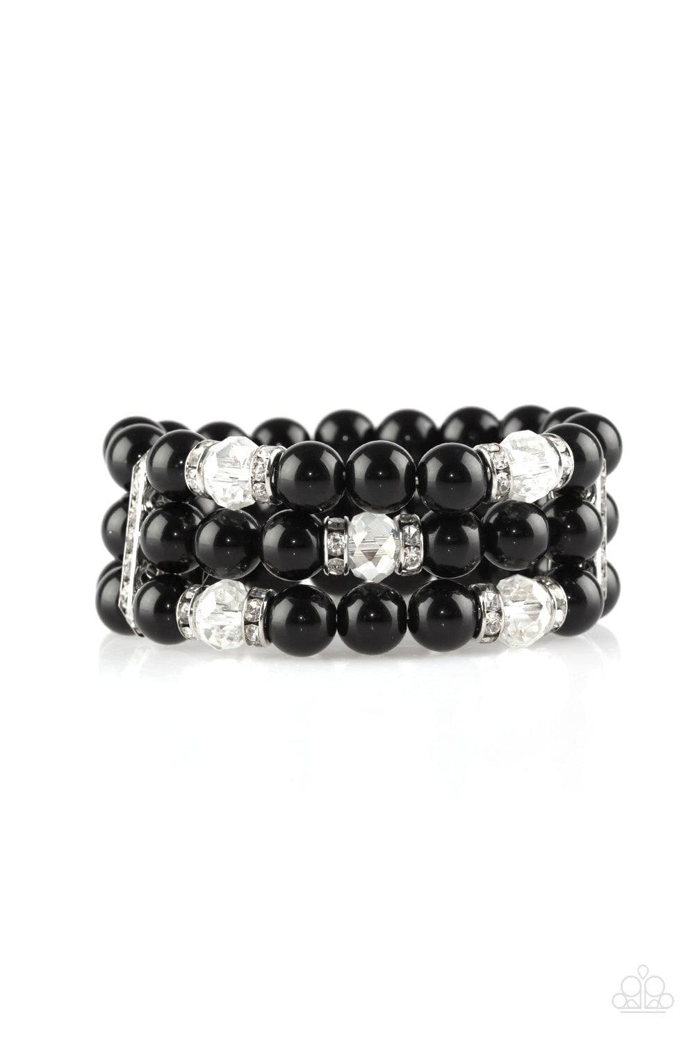 Paparazzi Accessories - Undeniably Dapper - Black Bracelet - Bling by JessieK