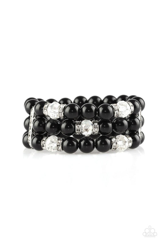Paparazzi Accessories - Undeniably Dapper - Black Bracelet - Bling by JessieK