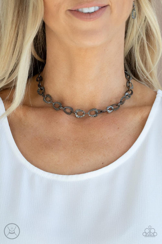 Paparazzi Accessories - Urban Safari - Black Choker Necklace - Bling by JessieK