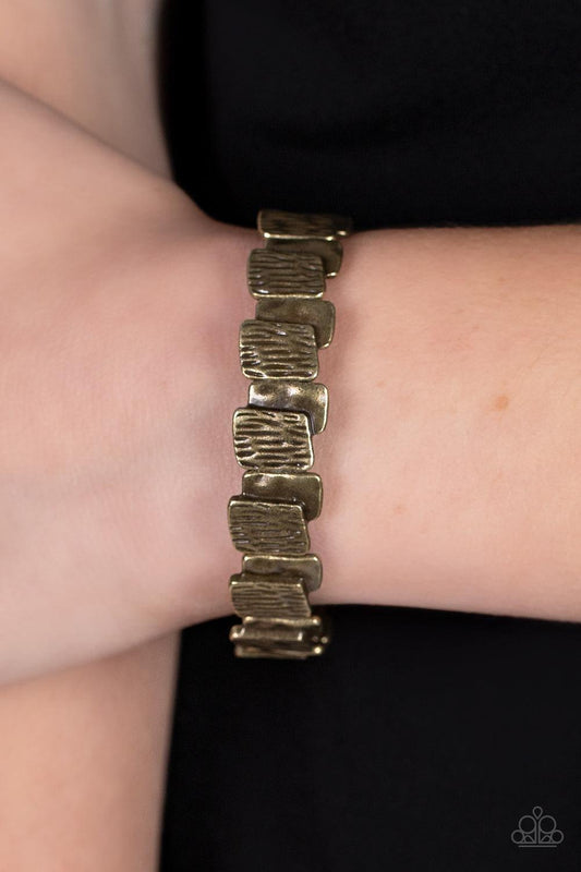 Paparazzi Accessories - Urban Stackyard - Brass Bracelet - Bling by JessieK
