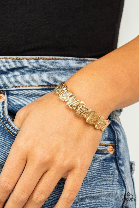 Paparazzi Accessories - Urban Stackyard - Gold Bracelet - Bling by JessieK