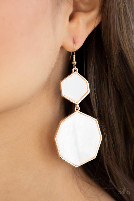 Paparazzi Accessories - Vacation Glow - Rose Gold Earrings - Bling by JessieK