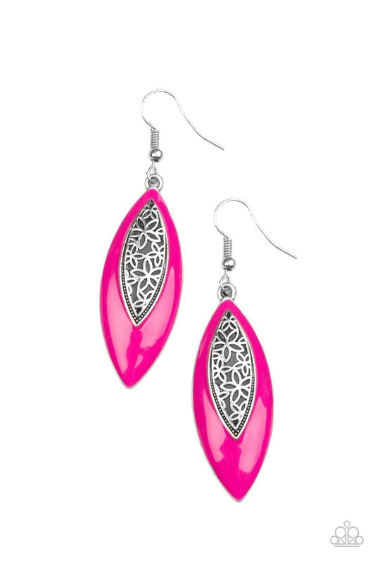 Paparazzi Accessories - Venetian Vanity - Pink Earrings - Bling by JessieK