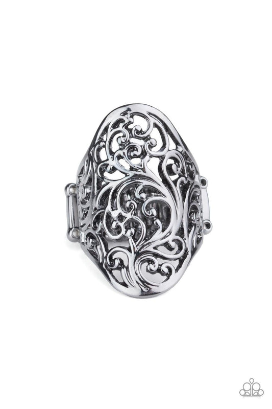 Paparazzi Accessories - Vine Vibe - Black Ring - Bling by JessieK