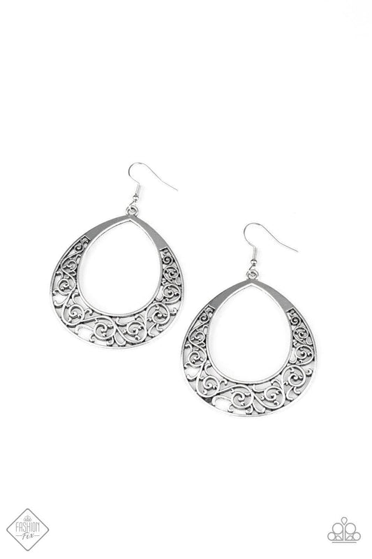 Paparazzi Accessories - Vineyard Venture - Silver Earrings - Bling by JessieK