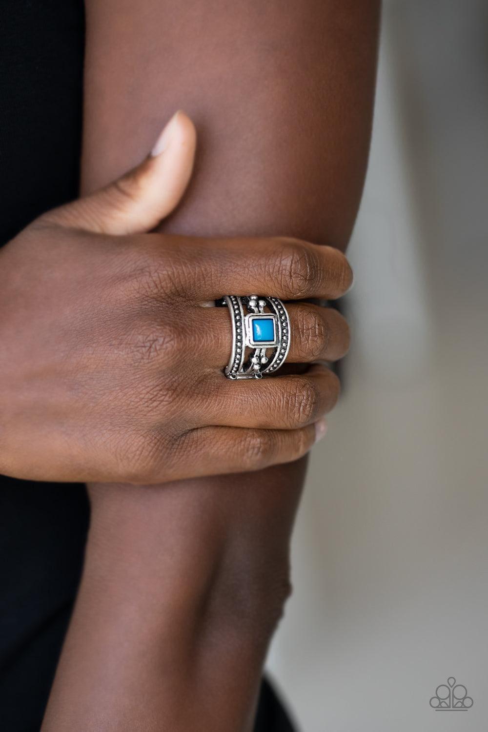 Paparazzi Accessories - Vivid View - Blue Ring - Bling by JessieK